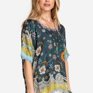 NWT $225 Johnny Was Adalee Blouse Top XS